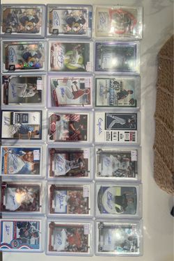 huge lot of baseball autos and patches