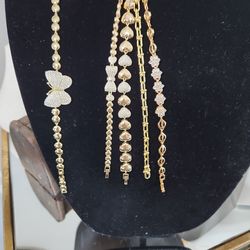 Brasaletes Oro Láminado 18k