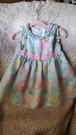 Pink Flowers girl Dress