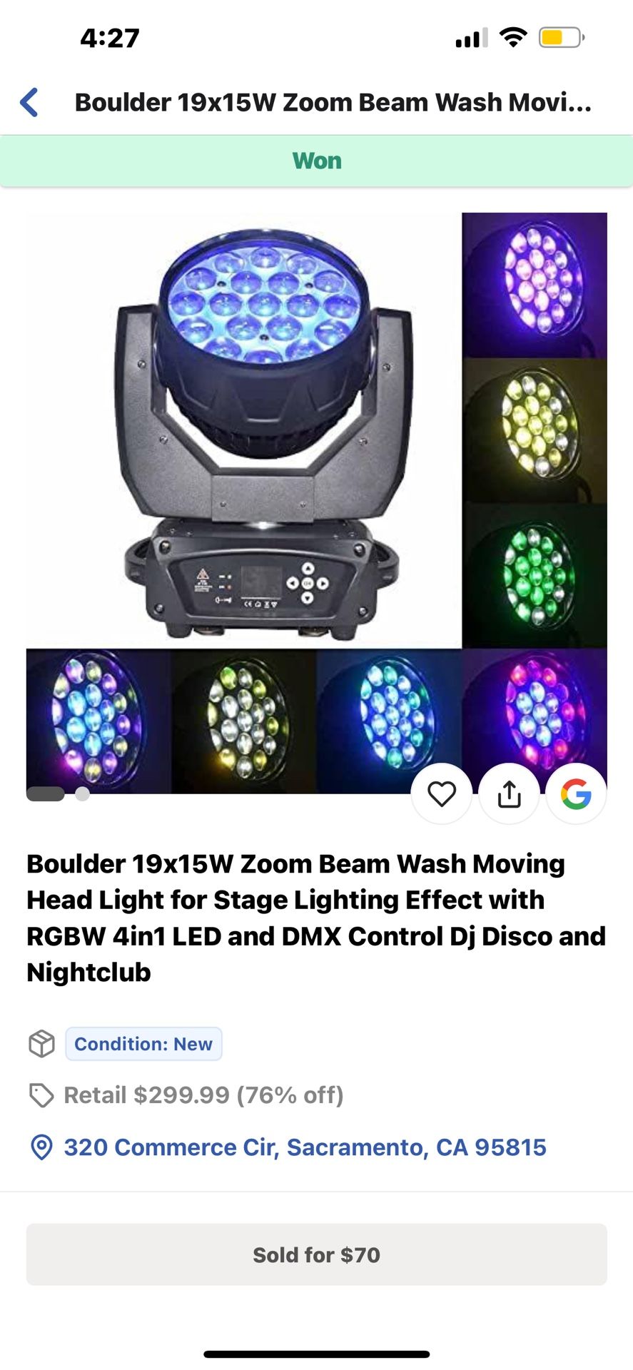 Spot Wash Moving Head