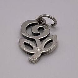James Avery Retired “FLOWER OF HOPE” Sterling Silver Pendant 