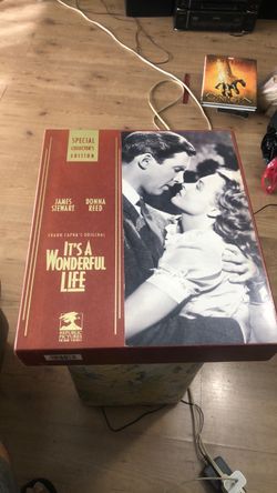It’s A Wonderful Life 1946 Bundle Box Set including the VHS movie, book, movie poster, etc.