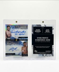 2024 Topps Chrome Boxing Sandoval/Rocha Dual Auto #28/75