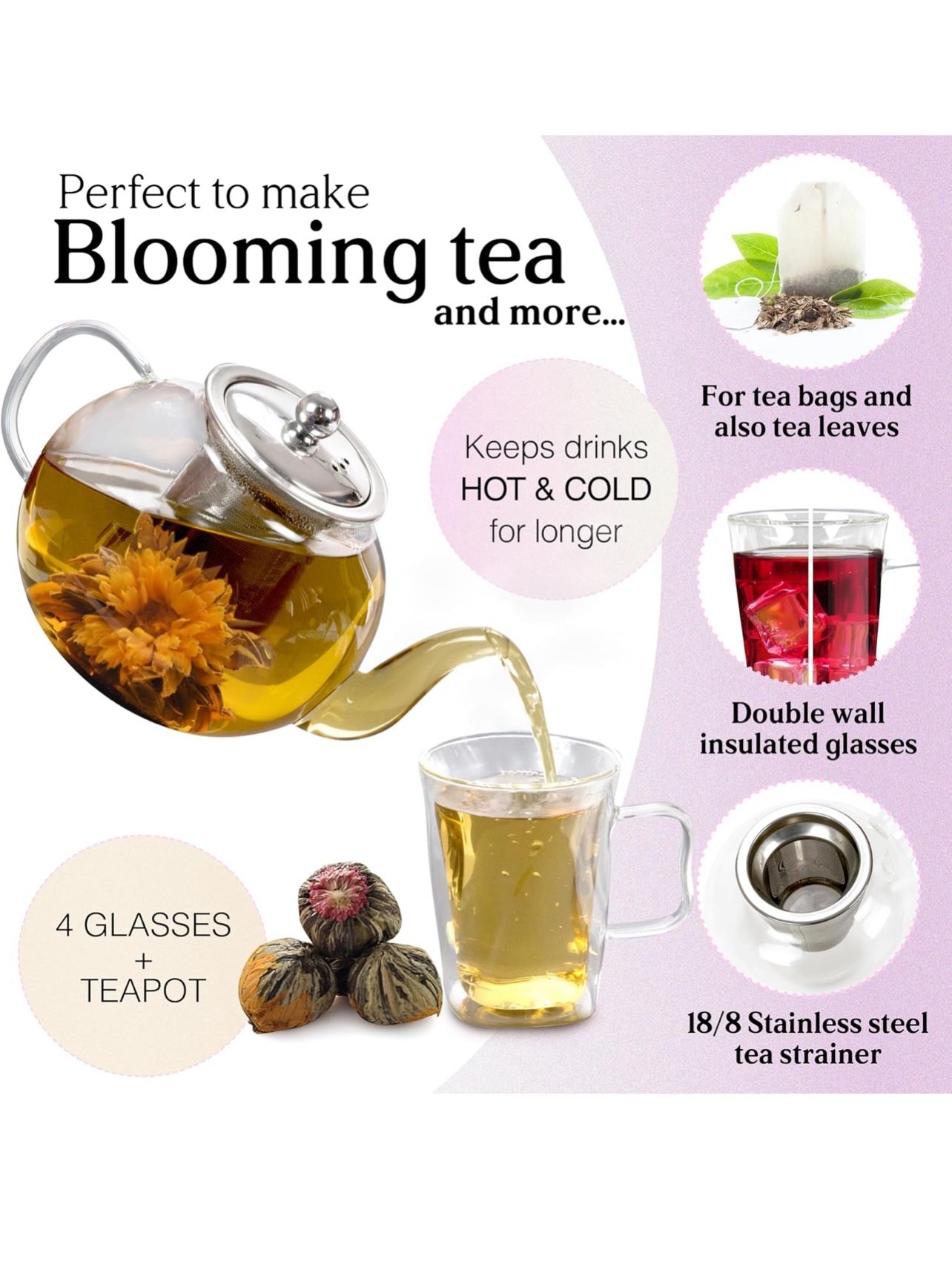 Glass Teapot Set