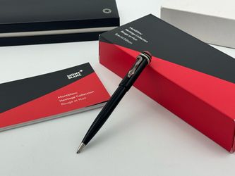 MONTBLANC HERITAGE ROUGE & NOIR SERPENT BLACK BALLPOINT PEN NEW 100% GENUINE