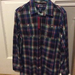 Chaps Multicolor Long Sleeve Shirt