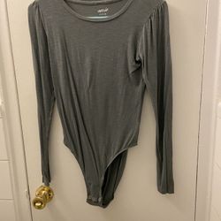 Aerie Moss Green Bodysuit Size Small
