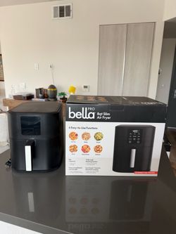 Brand New BELLA PRO 8QT Slim Air Fryer – Never Used