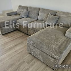 Brand New Corduroy Fabric Doble Chaise $499