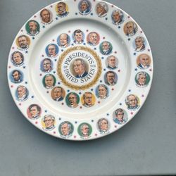 Vintage Presidential Plate 1965