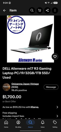 Alienware m17 R3 Like New