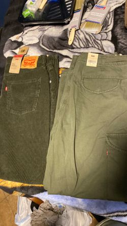 Levi 565 corduroy + xx cargo baggy 34 x 30 jeans and cargo pants 2 for 1 steal! Purple supreme denim off white