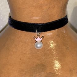 Pink Crown Pearl Mermaid Ocean Choker