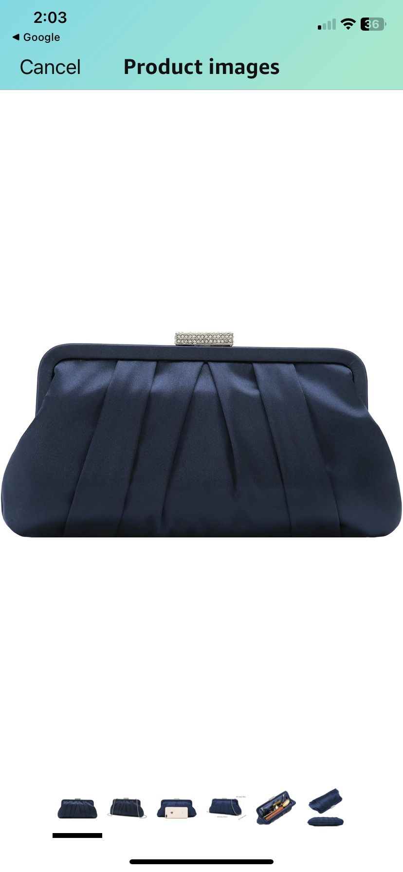 Brand New Charming Taylor Satin Pleated Satin Clutch Purse Diamanté