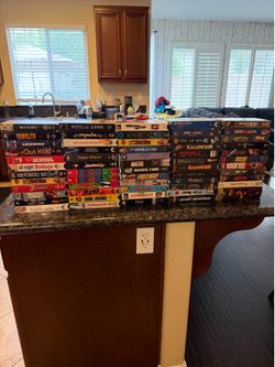Large vhs movie lot