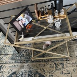 New Bar Cart With Bar Accessories 