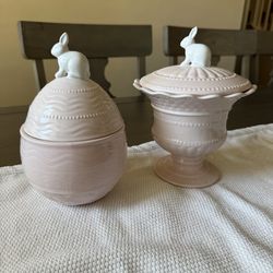 Ceramic Bunny Candy Holder