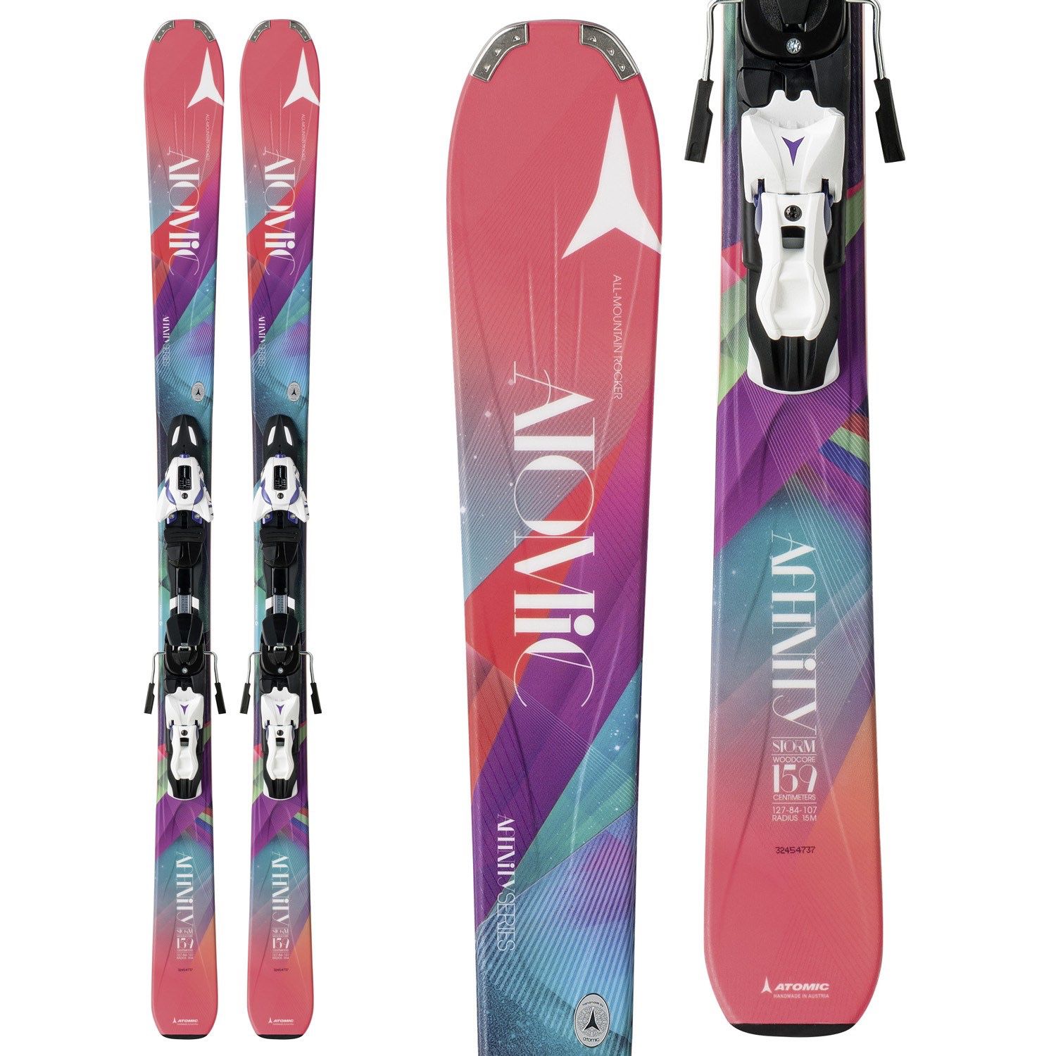 Affinity Storm 167cm Womens Ski w/ Atomic XTO 10 Lady Binding BRAND NEW IN BOX