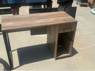 Modern Computer Desk with Drawer & Storage Cabinet