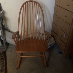Real Wood Rocking Chair