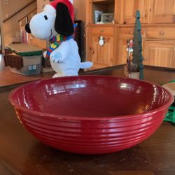 Large Red Serving Bowls -new Never Used Perfect For Parties7 