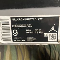 Retro 11 Low “Bred Concord” 2020