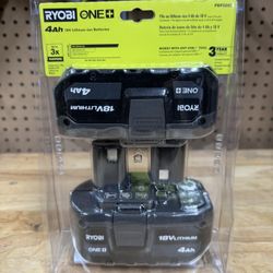 Brand New Ryobi 4Ah Batteries - 2 Pack