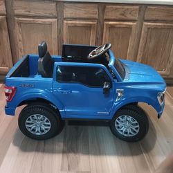 Kids Electric 2-seater Truck, Blue