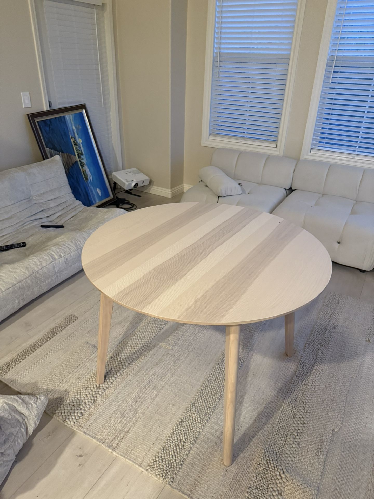 Really Nice Wooden Circle Table Living Room Work Table