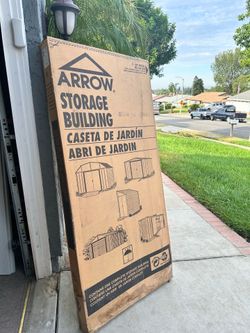 Metal storage shed 8x2 slim shed