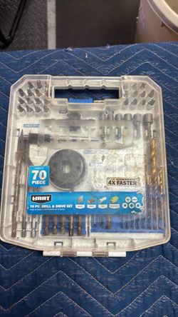 HART 70 Piece Drill & Drive Set Plus extra Cobalt high speed quick cut point