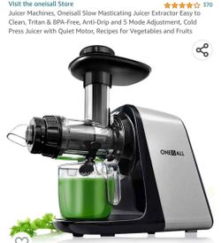 Juicer Machines, Oneisall Slow Masticating Juicer Extractor