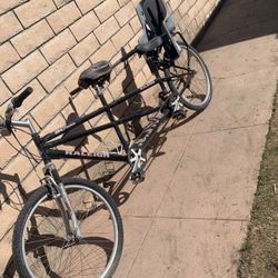 Bicicleta Raleigh De Doble Asiento Y Silla Para Bebé 