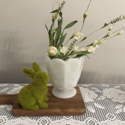 Vintage EO Brody Milk Glass Vase