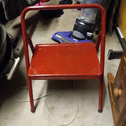 Vintage Metal Step Stool