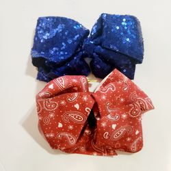 🩷💜Girl's 2pc big bow bundle