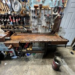 Antique Wood Working Bench