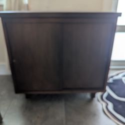 2-Sliding Doors Storage Cabinet 