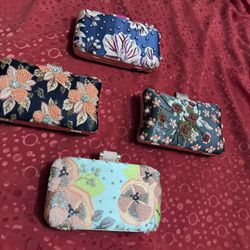 Traditional Embroidery Clutch Handbag