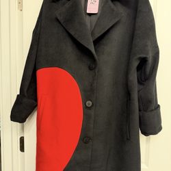 Wool oversized coat