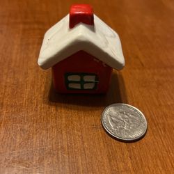 Vintage Miniature Candle House Christmas Ornaments 