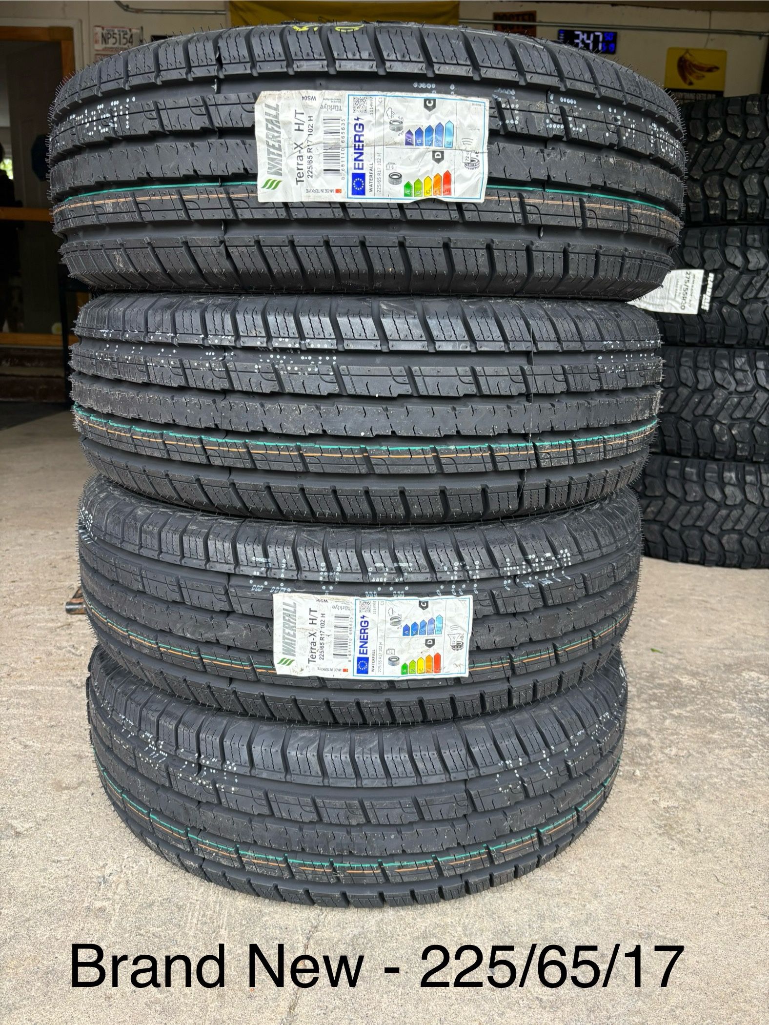 (4) - 225/65/17 Waterfall Terra X H/T Tires
