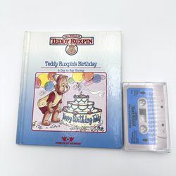Teddy Ruxpin Book and Tape "Birthday" World of Wonder 1985
