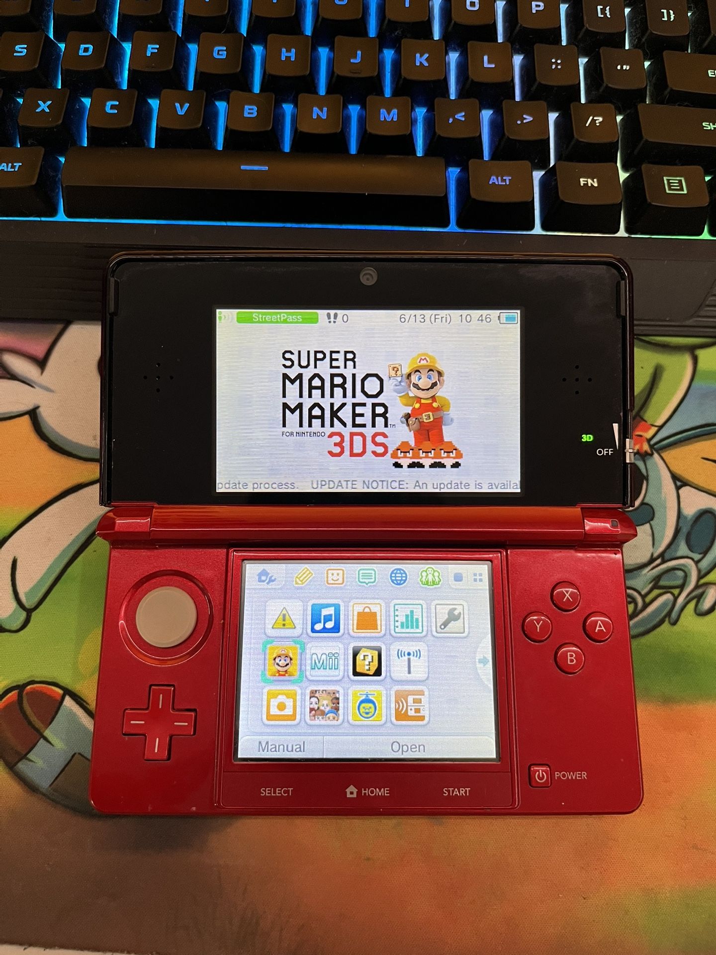 Nintendo 3DS Console w/ Super Mario Maker 3DS