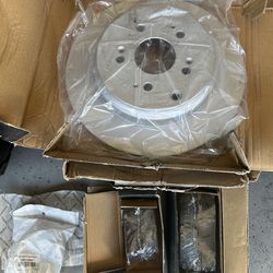 Front Disc Brake Rotor and rear rotors and pads Honda pilot Acura