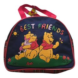 Vintage Winnie Pooh & Piglet Childs Purse Best Friend Plaid Handbag