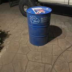 Empty VP racing barrel