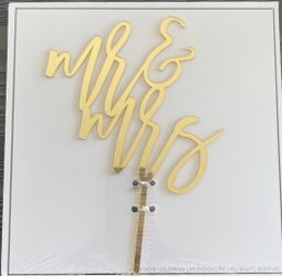 Mr and Mrs Cake Topper