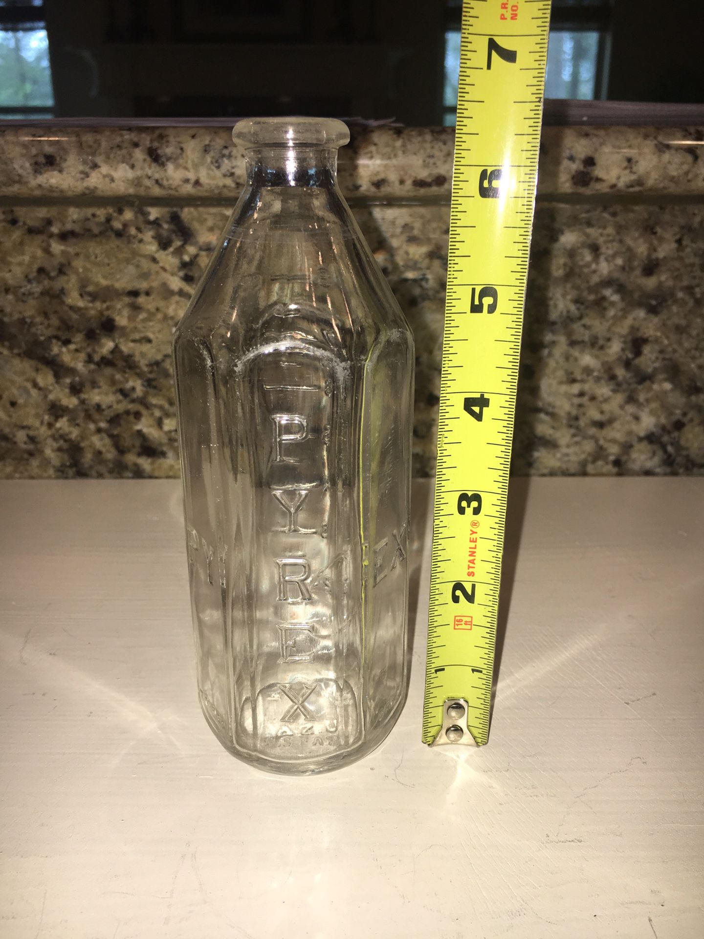 Vintage Pyrex glass baby bottle