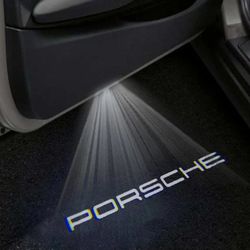 Porsche ( ALL MODELS ) Rechargeable sensor welcome Logo Puddle door light